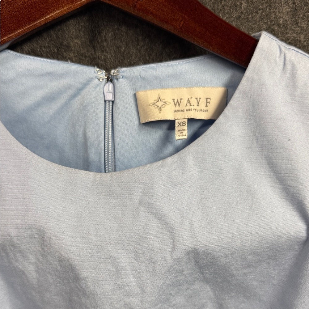 Wayf Sky Blue Elegant Dress - Picture 2 of 10